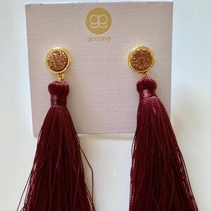 Gorjana Bordeaux Astoria Druzy Tassel Earrings